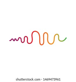 
Sound wave logo template vector icon illustration 