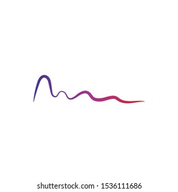 Sound wave logo template vector icon illustration 