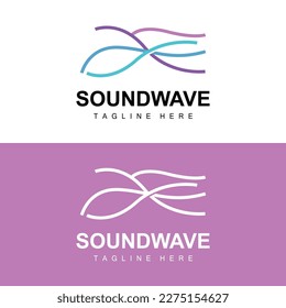 Sound Wave Logo, And Sound Tone Vector Icon Template Music Brand Product