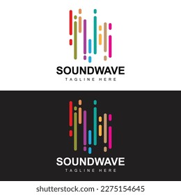 Sound Wave Logo, And Sound Tone Vector Icon Template Music Brand Product