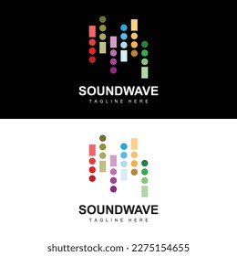 Sound Wave Logo, And Sound Tone Vector Icon Template Music Brand Product