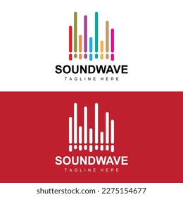 Sound Wave Logo, And Sound Tone Vector Icon Template Music Brand Product