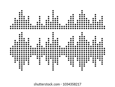 sound wave logo vector  icon template