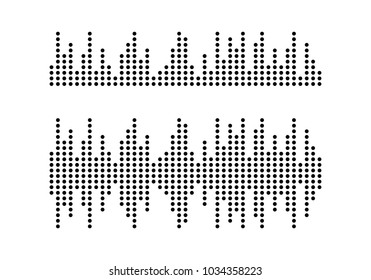 sound wave logo vector  icon template