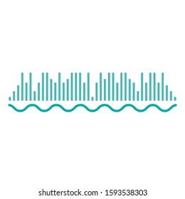 Sound wave logo vector icon illustration design