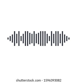 Sound wave logo vector icon illustration design