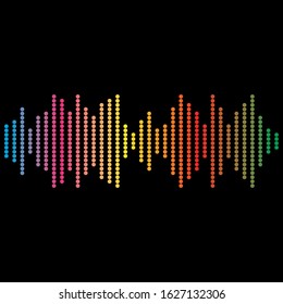 sound wave logo vector icon template