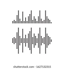 sound wave logo vector icon template