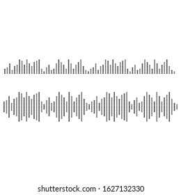 sound wave logo vector icon template