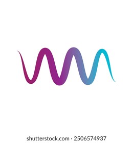 Diseño de símbolo de Vector de logotipo de onda de sonido