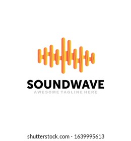 Sound Wave Logo Vector Template 