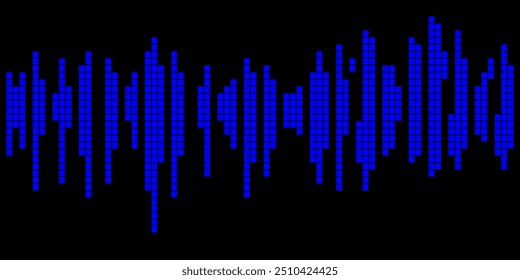 Onda sonora. Música, áudio, frequência de voz, ritmo de rádio. Barra de mídia, batida de áudio. Logotipo linha colorida, movimento forma de onda tom equalizador. 