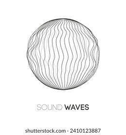 Sound wave music background. Audio waves abstract pulse background.