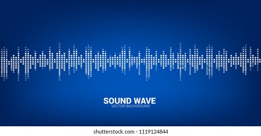 Sound wave Music Equalizer background, audio visual signal