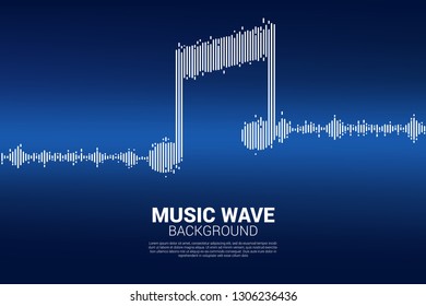 Sound wave Music Equalizer background. music voice audio visual signal
