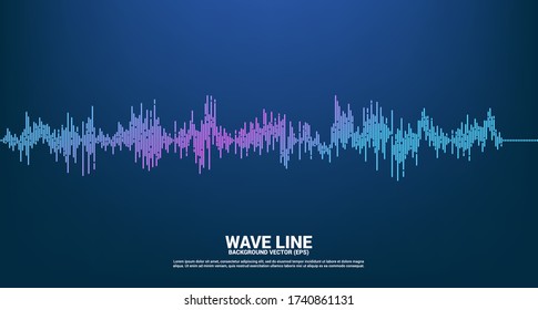 Sound wave Music Equalizer background. music voice audio visual signal 