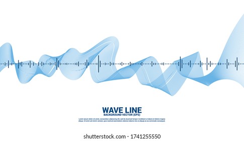 Fondo del ecualizador de música de ondas sonoras. señal audiovisual de voz musical 
