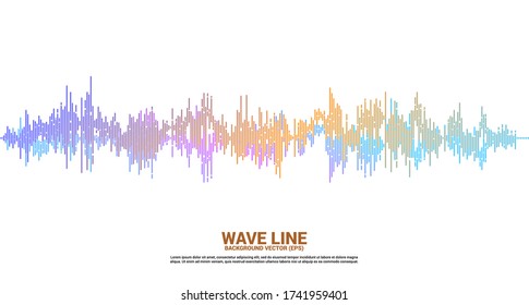 Sound wave Music Equalizer background. music voice audio visual signal 