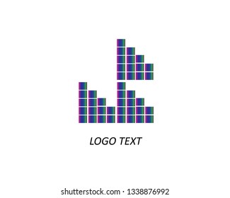 Sound wave music logo vector template - Vector

