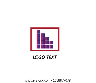 Sound wave music logo vector template - Vector
