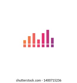 sound wave music logo vector template