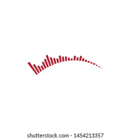 
sound wave music logo vector template