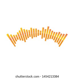 
sound wave music logo vector template