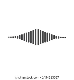 
sound wave music logo vector template