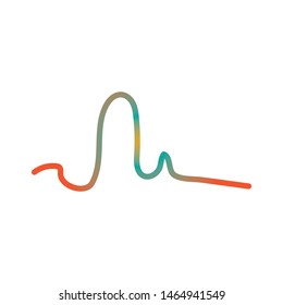 
sound wave music logo vector template
