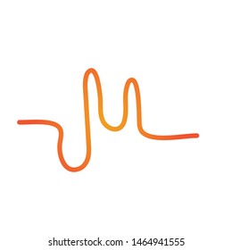 
sound wave music logo vector template