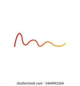 
sound wave music logo vector template