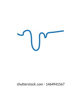 
sound wave music logo vector template