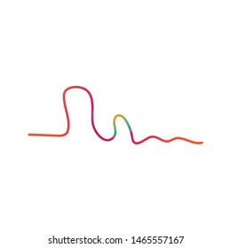 
sound wave music logo vector template