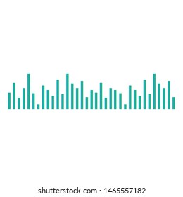 
sound wave music logo vector template