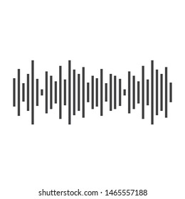 
sound wave music logo vector template