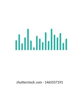 
sound wave music logo vector template