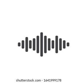 
sound wave music logo vector template