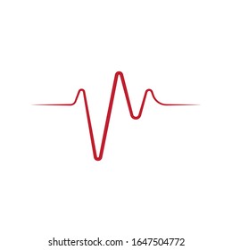 plantilla vectorial del logotipo de la música de onda sonora