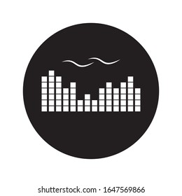 
sound wave music logo vector template