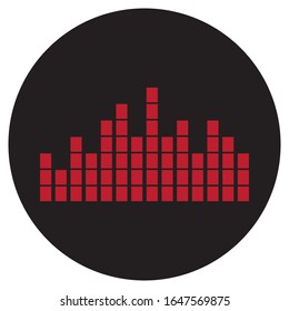 
sound wave music logo vector template