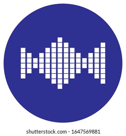 
sound wave music logo vector template