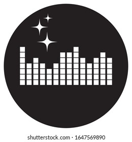 
sound wave music logo vector template