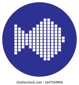 
plantilla vectorial del logotipo de la música de onda sonora