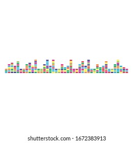 sound wave music logo vector template