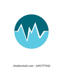 sound wave music logo vector template