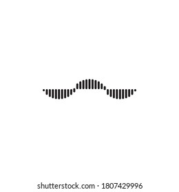 plantilla vectorial del logotipo de la música de onda sonora