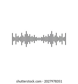 Sound wave music logo vector design