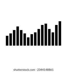 sound wave music logo vector flat illustration on white background..eps