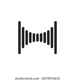 Sound wave music logo vector design