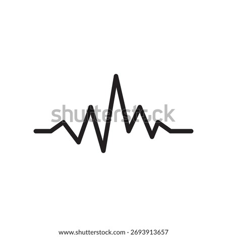 Sound wave music logo vector design